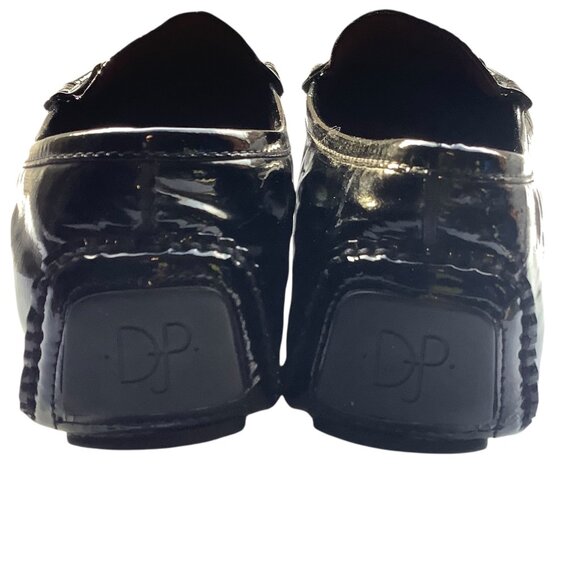Donald J Pliner Viky Glossy Black Patent Leather Loafers Metal Bit Men Size 11 main image 7